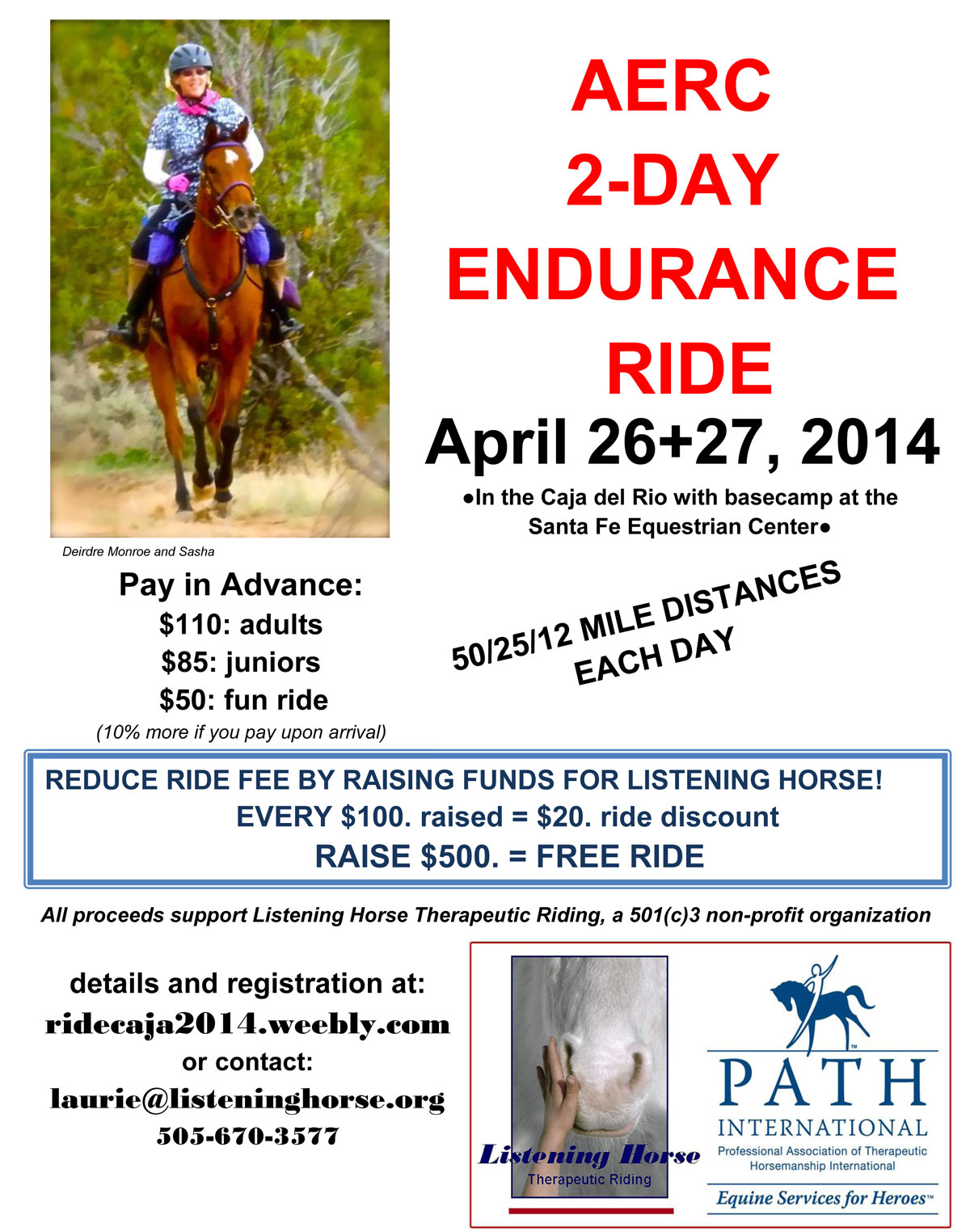 Ride Events Listening Horse Therapeutic Riding